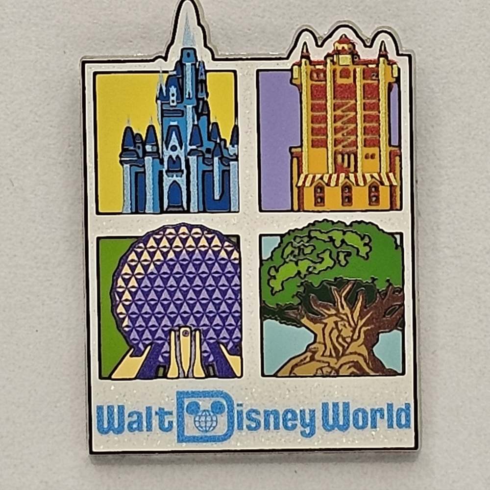 Disney Multicolor Park Icons Pin